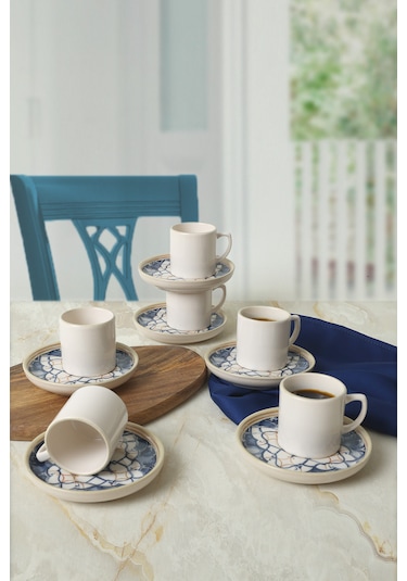 Keramikawave Flow Nordic Kahve Takımı 12 Parça 6 Kişilik 22750-51