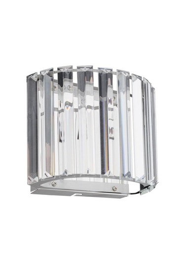 İstanbul Avize Elmas Gümüş Oval Kenarlı Kristal Taşlı Aplik Gümüş