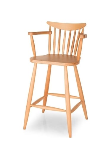 Hudson Ahşap Bar Sandalyesi Natural