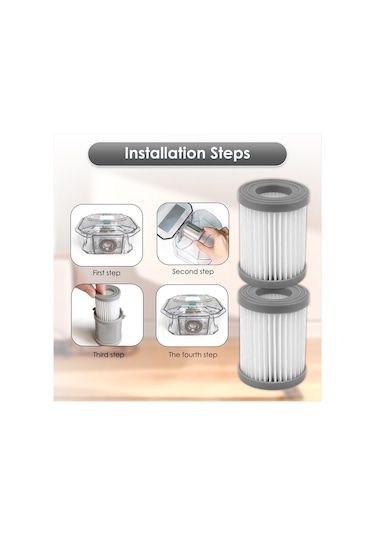 Gildedwill Lefant M320/m320g Robot Süpürge İçin M320 Yedek Hepa Filtreleri, Süpürge Filtreleri, Dik Filtreler