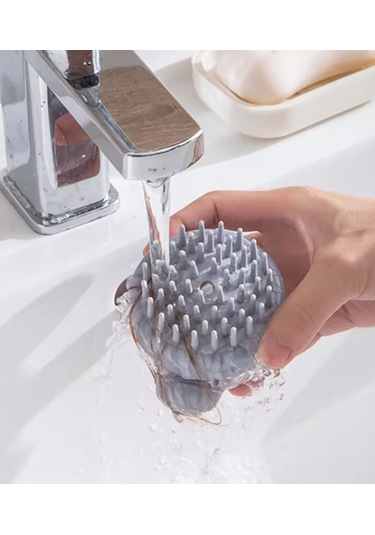 Nwn-93 Şampuan Hazneli Taraklı Saç Yıkama Şişesi - Kafa Masajı