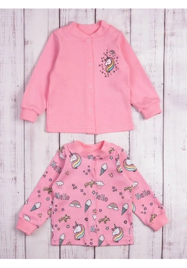 Sovenok Dona Yeni Doğanlar İçin Düğmeli Body Seti 2 Parça 75168382 Pembe