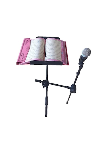 Minber Hutbe Kürsüsü ve Mikrofonluk Mikrofonlu Nota Sehpası