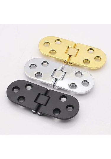 Homyl 4 Adet Paslanmaz Metal Mobilya Menteşeleri 180 Siyah