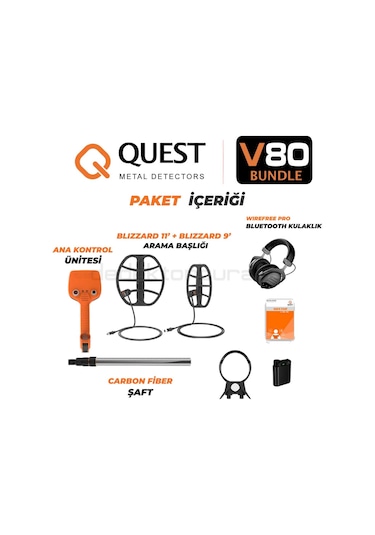 Quest V80 Bundle Dedektör