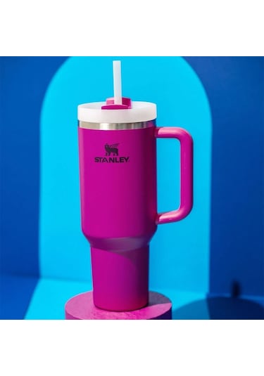 Stanley Quencher Pipetli Termos Bardak 1.18 Lt - Fuşya