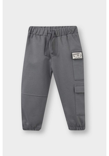 Defacto Erkek Bebek Beli Lastikli Eşofman Altı F5088a525augr211 Gri