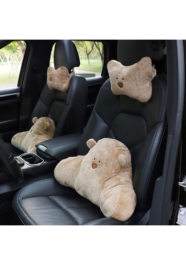 Suntek Araba Bel Yastığı Nefes Alabilen Yumuşak Sırt Kahverengi Diğer