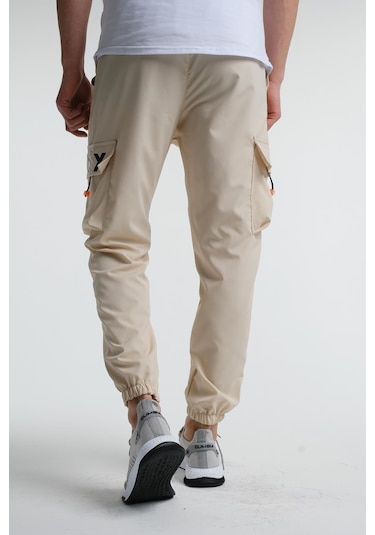 Oksit Destry Slim Fit Kort Paraşüt Kargo Cepli Erkek Eşofman Alt 001