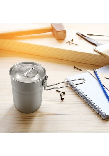 Dancemonkey Kampanyalı 1 Litre Paslanmaz Seyahat Kahve Demliği - Katlanır Kulplu Hava Delikli Kapak 112 Karakter Gümüş Gümüş