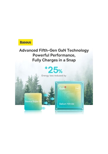 Baseus Gan5 Type-C PD 20 W Hızlı Şarj Cihazı Beyaz