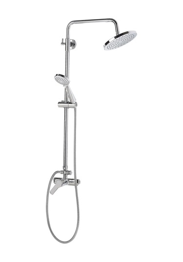 Beliani Silver Mikser Duş Seti,yağmur Başlıklı Şık Ve Dayanıklı Duş Sistemi Gri Kod 004085
