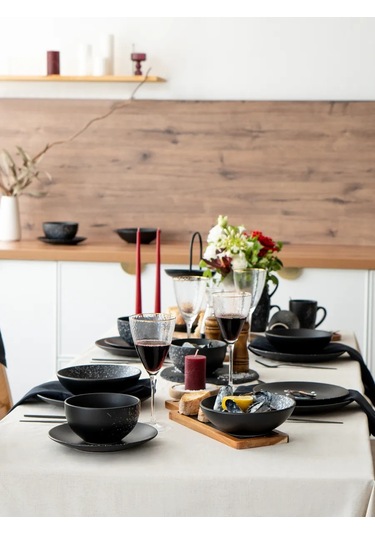 Korall 2'li Tabak Seti Düz Tatlı Tabakları 20,5 Cm Nero 236166029 Siyah