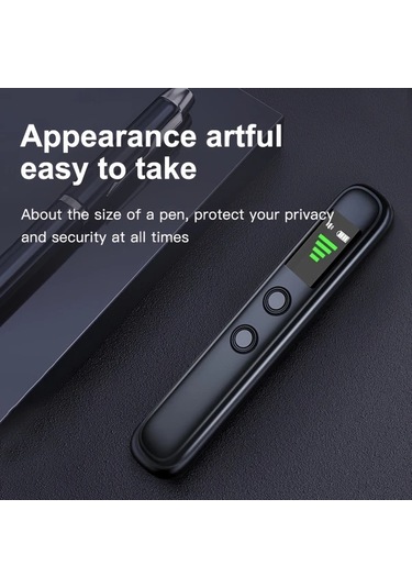 Honeybeeshop Siyah Covert Kameralı Bulucu Anti Spy Rf Sinyal Tarama Cihazı Gps Takip Kablosuz Şarj Taşınabilir