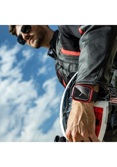 Apple Watch Ekran Koruyucu 41mm Serisi 9 8 7 İle Uyumlu 6'lı Paket, İwatch 41mm Serisi 9 8 7 Erkek Kadın 41mm İçin Sert Pc Tampon Spor Kılıfı Çok Renkli