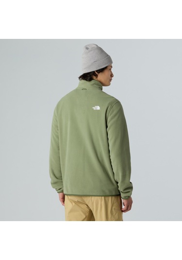 The North Face Erkek Glacier Tam Boy Fermuarlı Polar Nf0a8d0rbo91 Yeşil