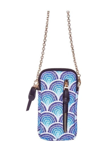 Calm Waves Telefon Çantası Mavi - Beyaz