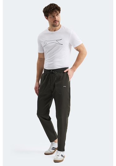Slazenger Manus Erkek Cepli Haki Eşofman Altı Haki