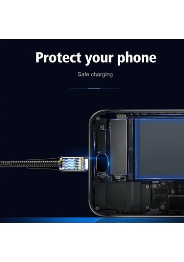 Prestigegoods 2.4a Usb Tip C Mikro Usb Kablosu, Hızlı Şarj, Samsung Galaxy Xiaomi Huawei Uyumlu, Usb-c Şarj Kablosu