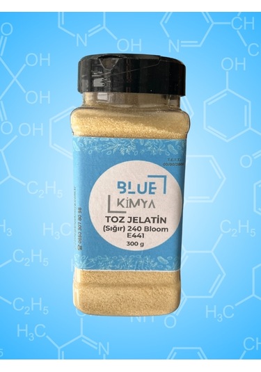 Toz Jelatin 300 Gr - Sığır 240bloom E441 Gıda Kalite - Kolay Ku