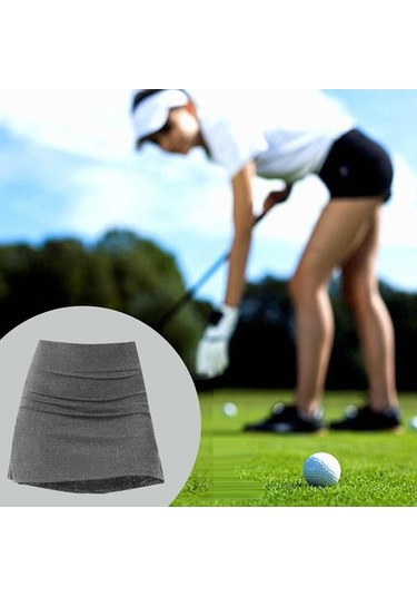 Fastbuy Komial Kadın Aktif Skort Günlük Kısa Etek Açık Gri Xs Açık Gri Gri