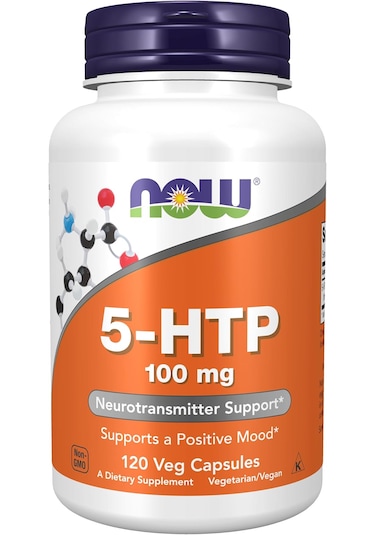Now 5-htp 5-hydroxytryptophan 100 Mg Neurotransmitter Positive Mood Support 120 Veg Caps
