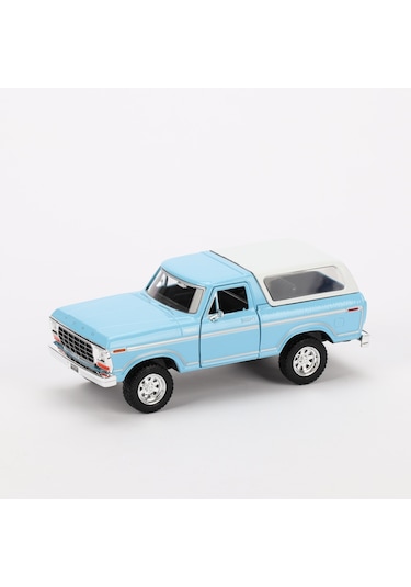 Motormax 1:24 1978 Ford Bronco Diecast Model Araba Mavi