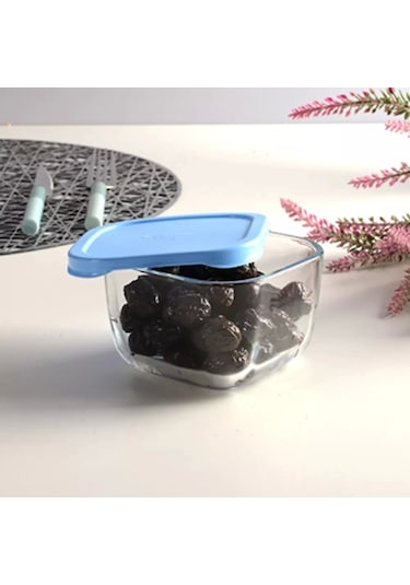 Paşabahçe 53223 Snow Box Saklama Kabı 275 Cc 4 Parça Mavi