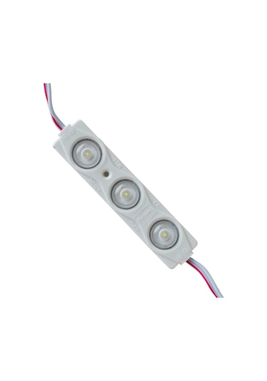 10 Adet Beyaz 12v 1.5w 3 Ledli Mercekli Parmak Led Modül 2835 Smd