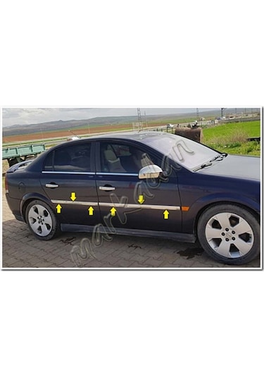 Opel Vectra C Krom Yan Kapı Çıtası 2002-2009 4 Parça Paslanmaz Çe
