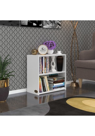 Kenzlife Komodin Riki Byz 60 60 30 Komidin Kitaplık Ayakkabılık Beyaz