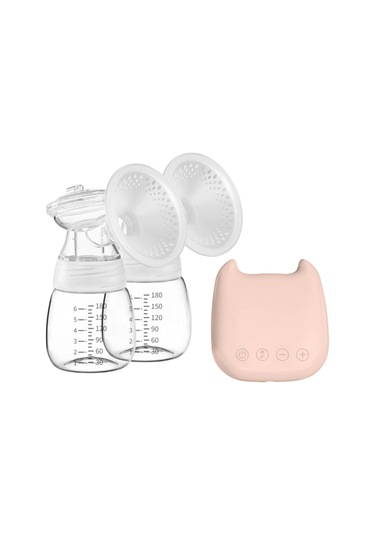 Elektrikli Göğüs Pompası 2 Mod 9 Emme Seviyesi Taşınabilir Otomatik Çift Göğüs Pompası Seti Konforlu Emzirme Süt Toplayıcı Ev Ofis Seyahat İçin