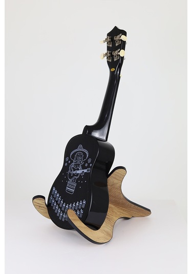 beyaz renk havana ukulele akor cetveli tablosu stickeri etiketi