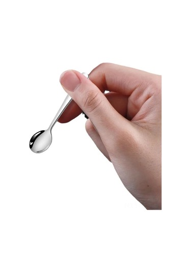 Yunboo 5 Adet 304 Paslanmaz Çelik Mini Kahve/çay Kaşığı Seti - Dayanıklı Ve Şık Tasarım Gümüş