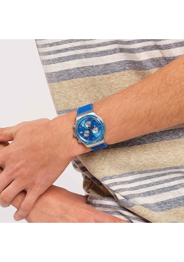 Swatch Yvs485 Blue Is All Erkek Kol Saati Metal