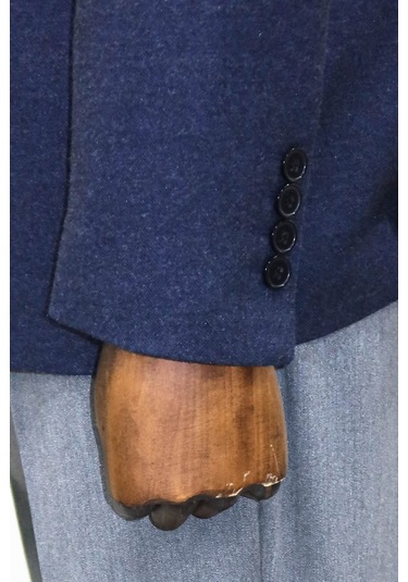 Düz Slim Fit Spor Lacivert Erkek Ceket - Wessi Lacivert