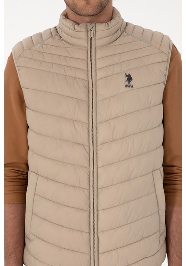 U.s. Polo Assn. Erkek Koyu Bej Yelek Dokuma 50312012-vr088 Koyu Bej