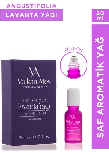 Volkan Ates Natural & Beauty Lavandula Angustifolia Saf Lavanta Yağı Roll-on 20 Ml