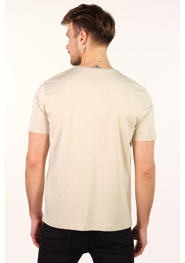 Arma Erkek Büyük Beden Bisiklet Yaka Tişört Y22374868101 Bej