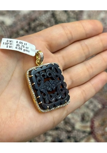 Safir Elmas Kolye Ucu 145