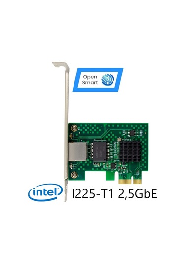 Open Smart 1 Port Intel I225-T1 2,5GbE Ethernet Kart - OPS7265NT