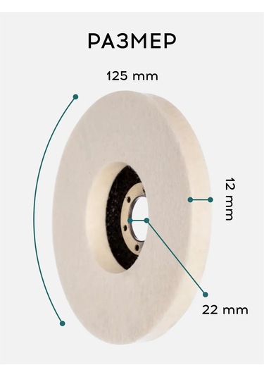 Vasvas Taşlama Makinesi İçin Keçeli Yuvarlak, 125 Mm 437307774