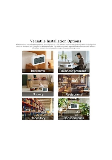 Trendooze Akıllı Ev Termometre - Sesli Komut, Uzaktan Algılayıcı, Wi-fi/zigbee