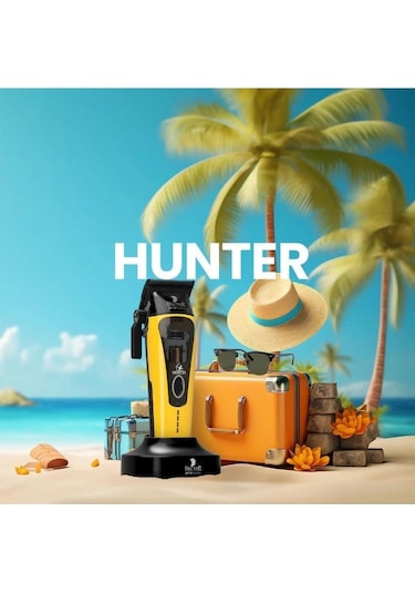 Hector Hunter Profesyonel Saç Tıraş Makinesi Sarı Siyah 3 Saat