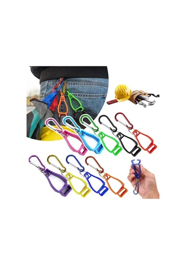 Patrik İş İçin Eldiven Klipleri Eldiven Tutucular Metal Kancalı Eldiven Kemer Klipsi Taşınabilir İş Eldivenleri Plastik Kancalı Kapmak Tutucu Klip Çok Renkli
