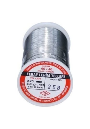 Feray 0.75mm/500gr ,0.75mm/500gr 60/40 Lehim Teli