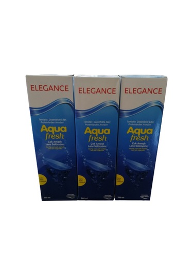 Elegance Aquafresh Lens Solüsyonu 3 x 250 ML
