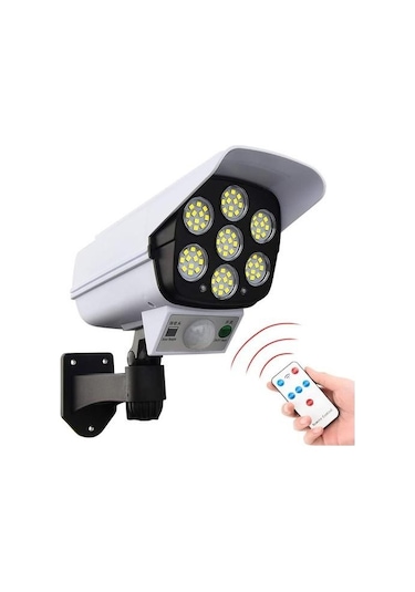 Bahçe Aydınlatma Su Geçirmez Kablosuz 77 Led 3 Mod Kamera Şeklinde Çok Renkli