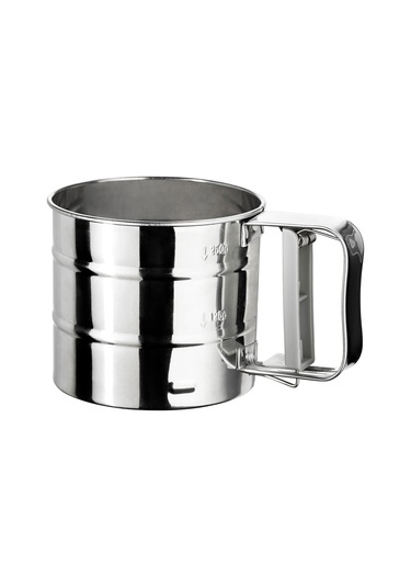 Un Eleği 9.5X10.5 Cm Elek İkea Un Eleme Aparatı Pratik Un Eleği Gri