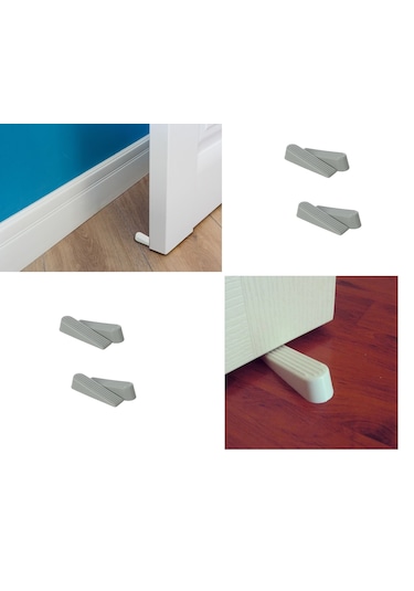 Kapı Stoperi - Kapı Altı Stoperi - Gri 4 Adet